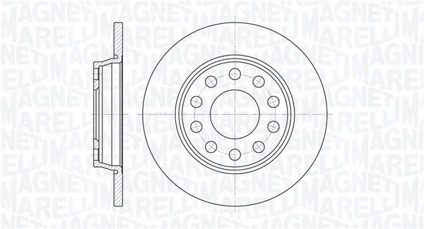 MAGNETI MARELLI stabdžių diskas 361302040313